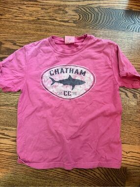 Nantucket Red Chatham Graphic Tee with Shark Logo